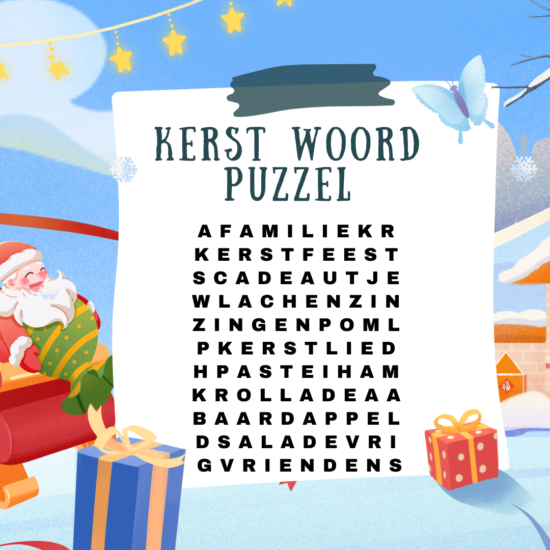 KERST WOORDPUZZEL