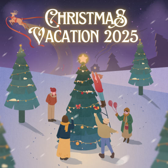 Het is officieel kerstvakantie!