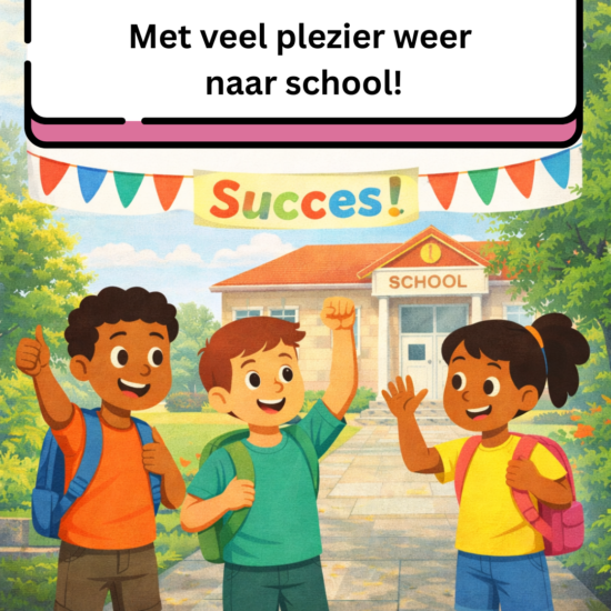 MET VOLLE ENERGIE WEER NAAR SCHOOL