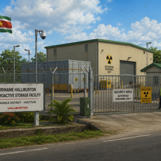 GEVAARLIJK: EEN RADIOACTIEVE OPSLAGPLAATS IN WANICA