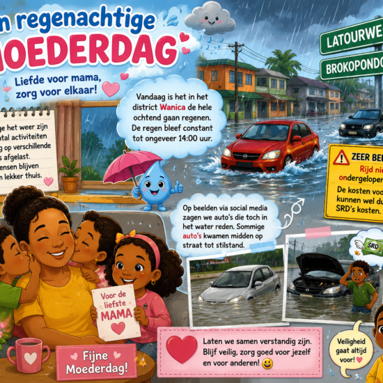 EEN REGENACHTIGE MOEDERAG IN SURINAME