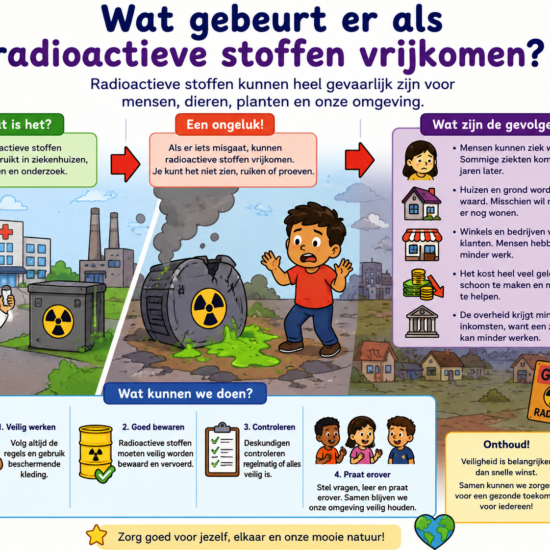 WAT GEBEURD ER ALS RADIOACTIEVE STOFFEN VRIJKOMEN?